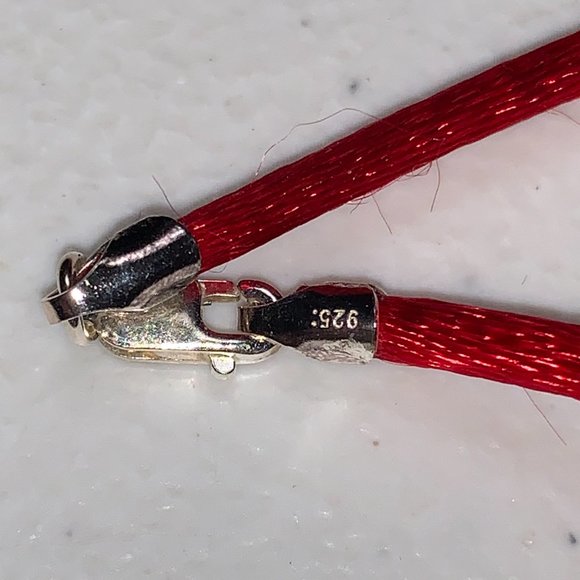 18" Red Satin Cord Necklace - Picture 4 of 4